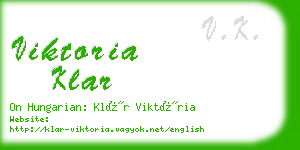 viktoria klar business card